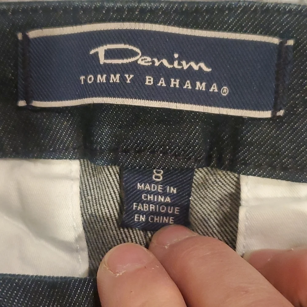 TOMMY Bahama Denim Jeans Size 8 (36) - Picture 3 of 5